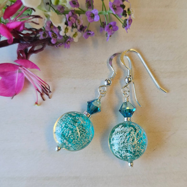 Ca'd'oro Murano Glass Lentil Earrings