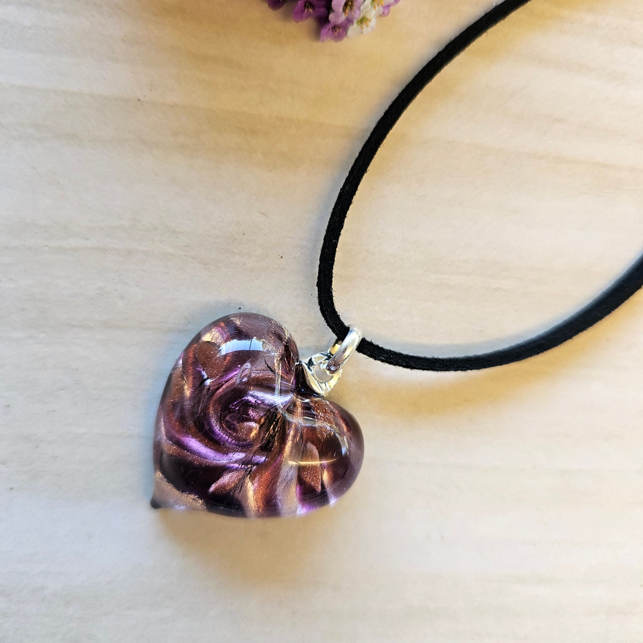 Murano Glass Heart Pendant