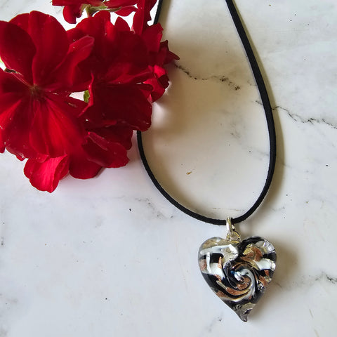 Murano Glass Heart Pendant