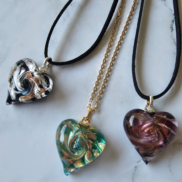 Murano Glass Heart Pendant