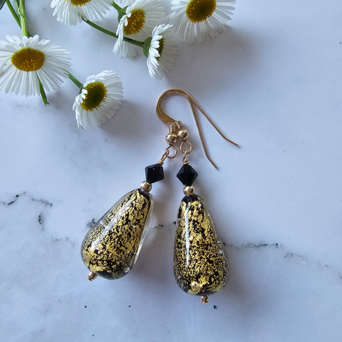 Gold Ca'd'oro Teardrop Earrings