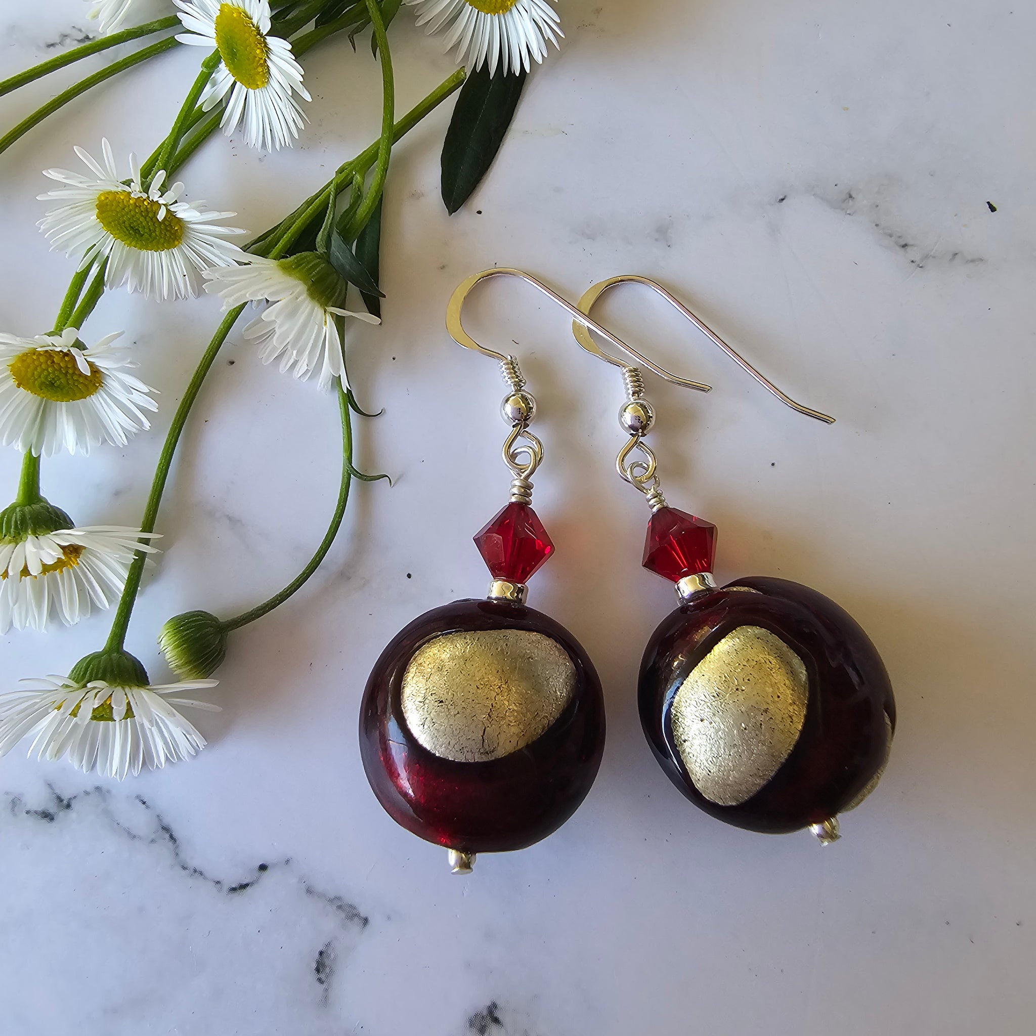 Red Schissa Earrings