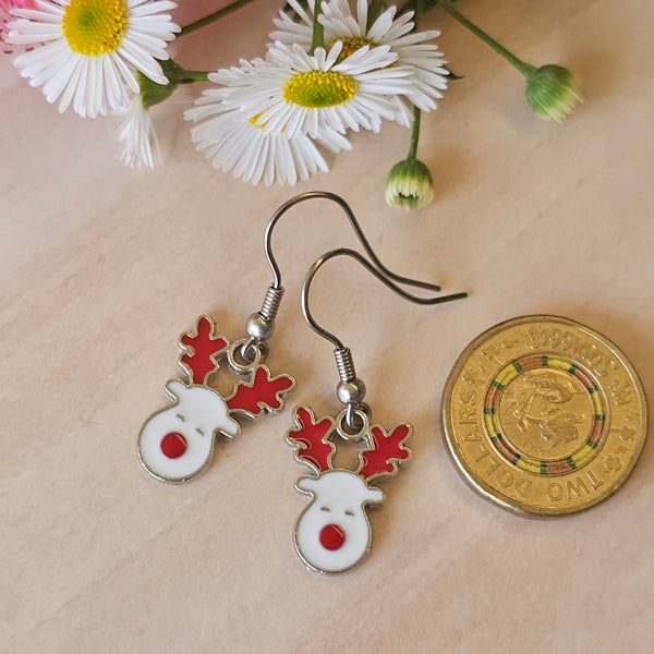 Enamel Reindeer Earrings