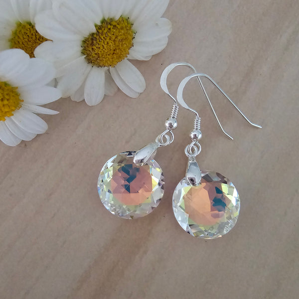 Swarovski Crystal Round Earrings