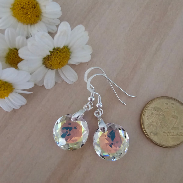 Swarovski Crystal Round Earrings