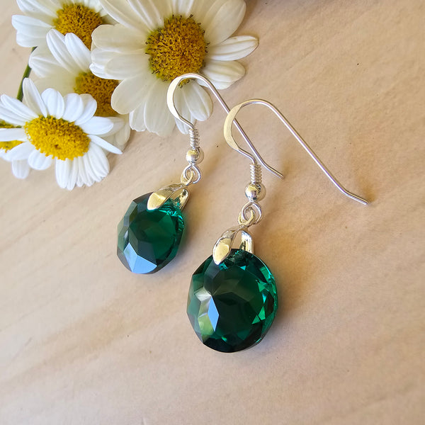 Swarovski Crystal Round Earrings