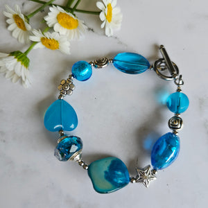 Aqua Blue Bracelet - 20cm