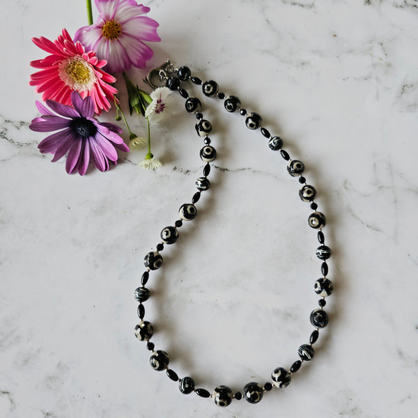 Black and Beige Necklace