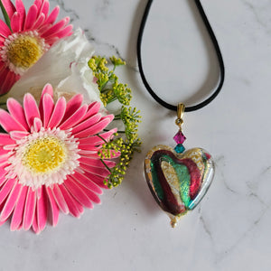 Murano Glass Heart Pendant