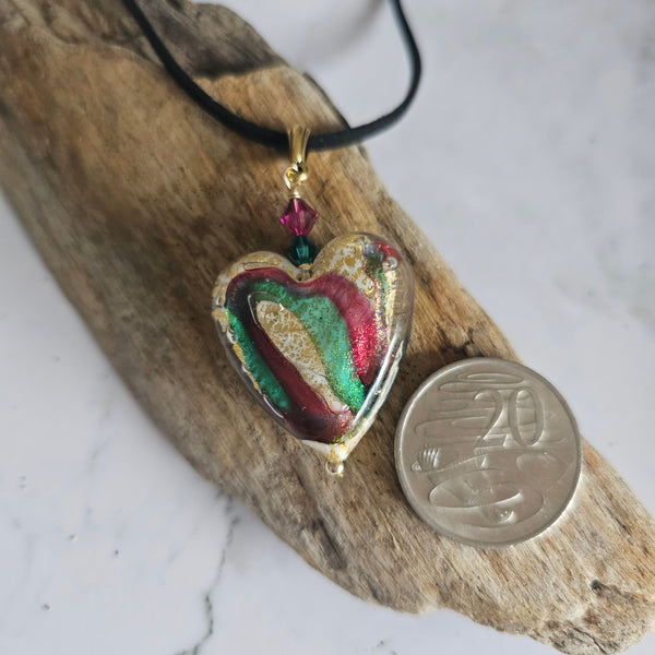 Murano Glass Heart Pendant