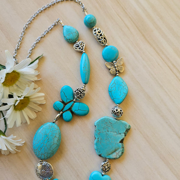 Long Turquoise Necklace