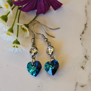 Swarovski Crystal Heart Dangles