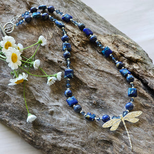 Imperial Jasper and Lapis Necklace