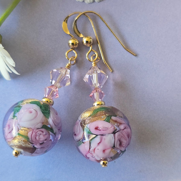 Bed of Roses Earrings