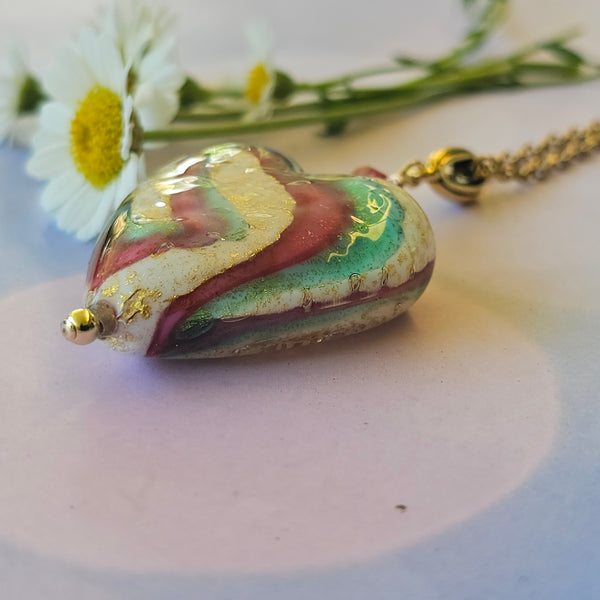 Murano Glass Heart Pendant