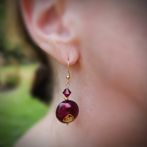 Red Schissa Earrings