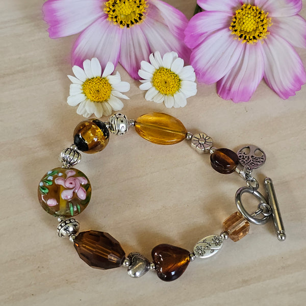 Brown Tones Bracelet - 19cm