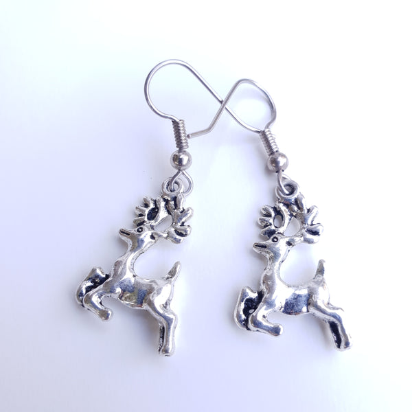 Metal Christmas Earrings