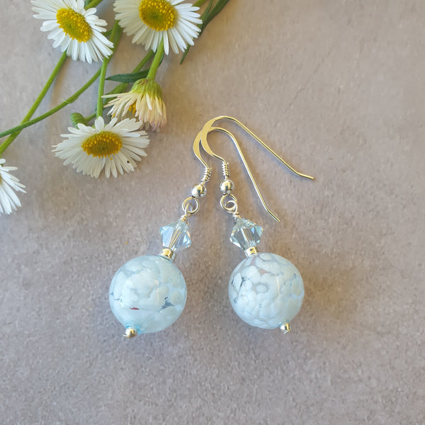 Murano Glass "Clouds" Earrings